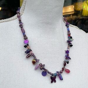 Handmade Purple Fairy Crystal Necklace